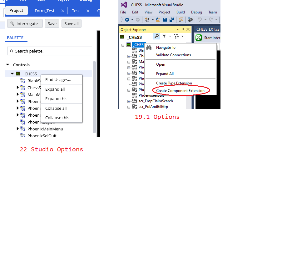 v22 Pega Studio Text adapter component extension Support Center